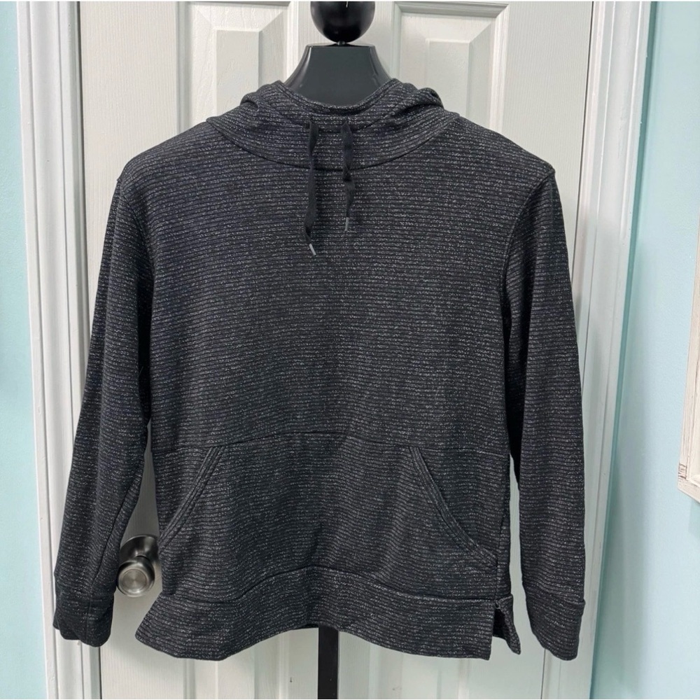 Champion Elite Women's Size Medium Black Gray Long Sleeve Pullover Hoodie